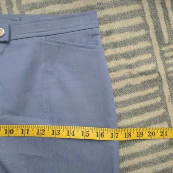 Escada Wool Flare Dress Pants Blue Size 36 - Picture 14 of 14